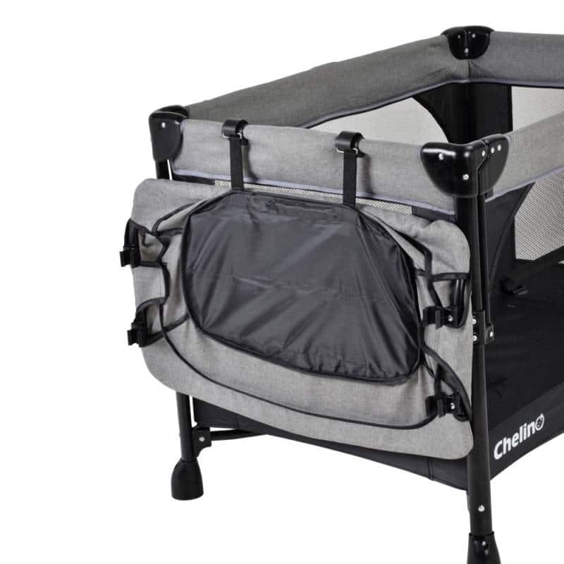 Tiffany Lux Co Sleeper Camp Cot Product View The Baby Shoppe